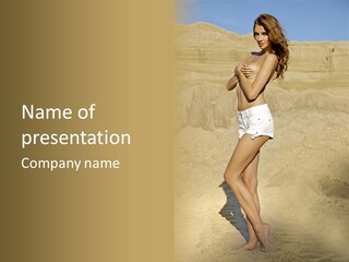 Sand Sweat Tempting PowerPoint Template