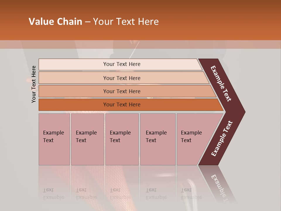 Flirting Fashion Businesswoman PowerPoint Template