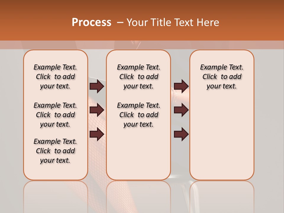 Flirting Fashion Businesswoman PowerPoint Template