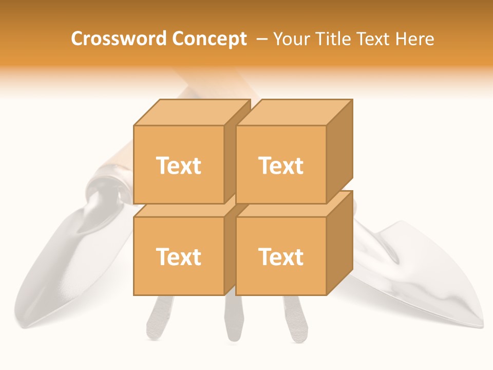 Agriculture Trowel Scoop PowerPoint Template