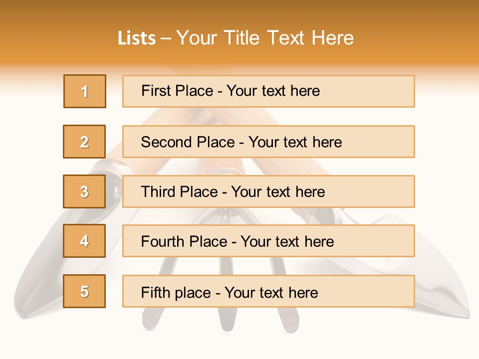 Agriculture Trowel Scoop PowerPoint Template