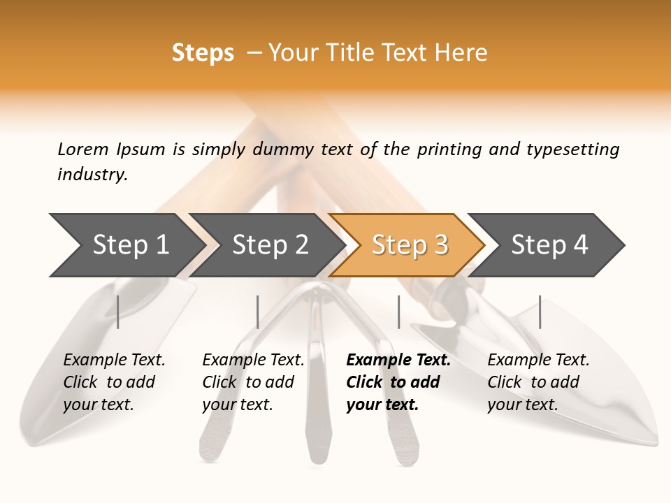 Agriculture Trowel Scoop PowerPoint Template