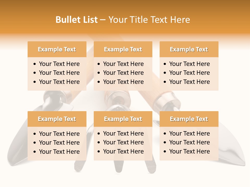 Agriculture Trowel Scoop PowerPoint Template