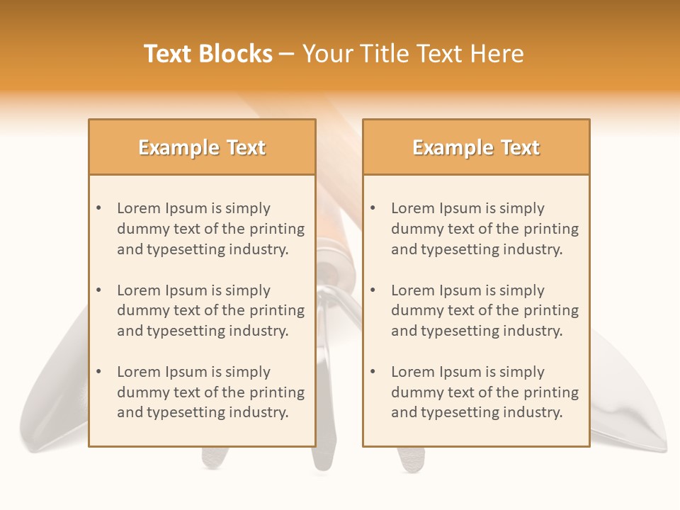 Agriculture Trowel Scoop PowerPoint Template