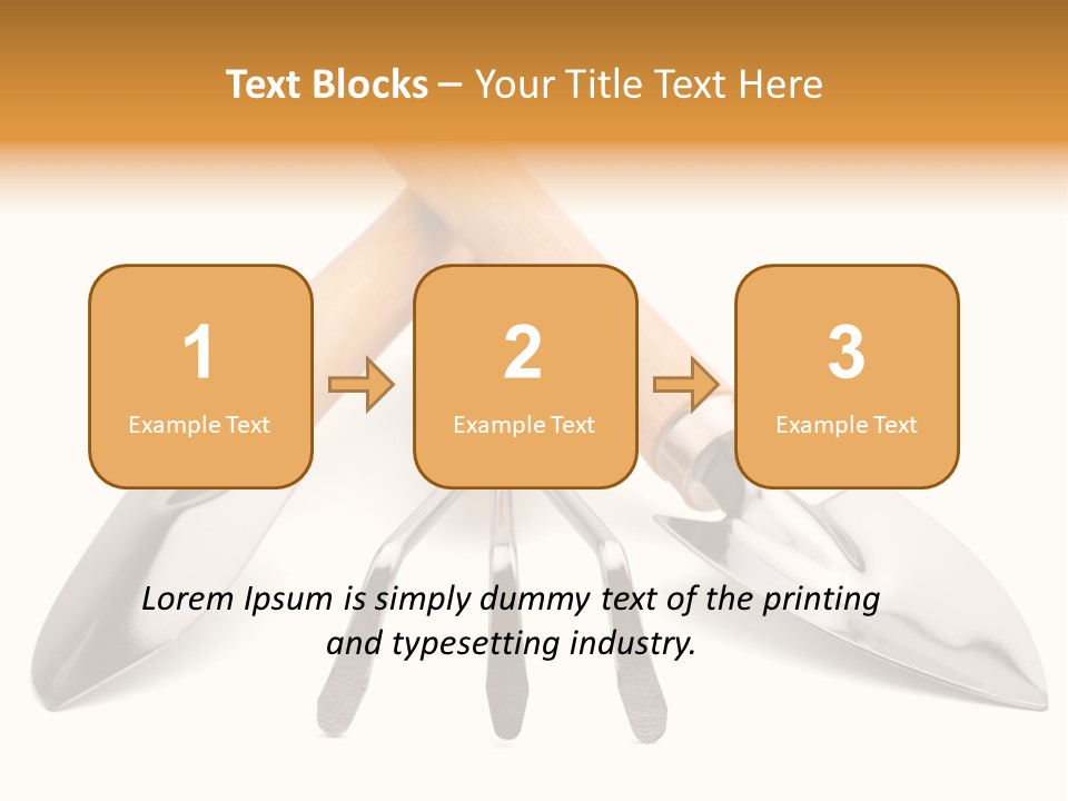 Agriculture Trowel Scoop PowerPoint Template