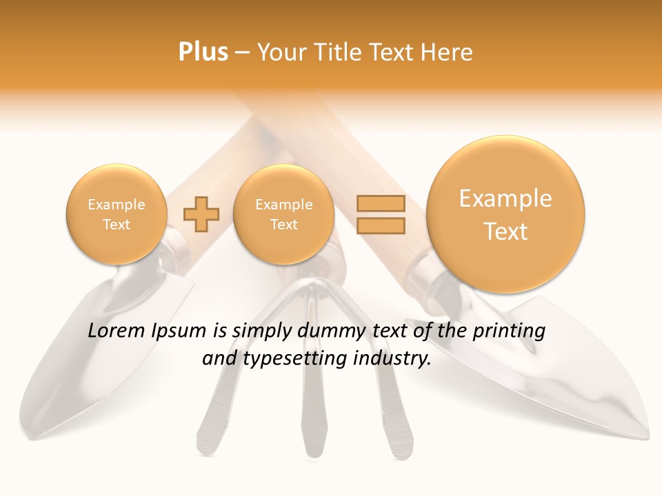 Agriculture Trowel Scoop PowerPoint Template