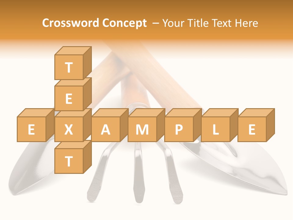 Agriculture Trowel Scoop PowerPoint Template