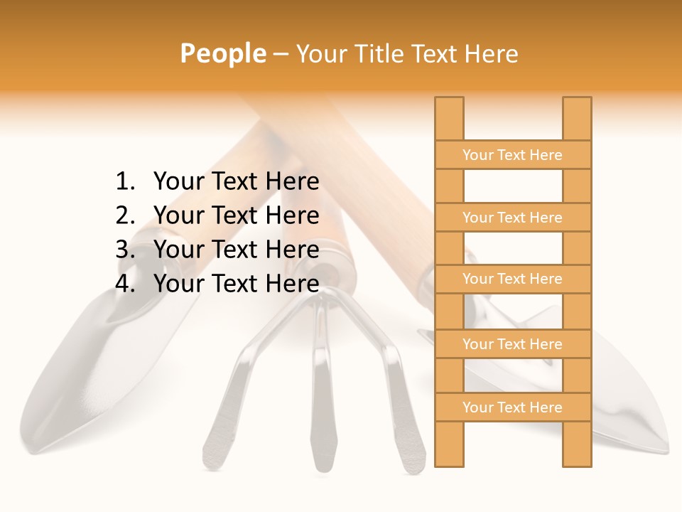 Agriculture Trowel Scoop PowerPoint Template