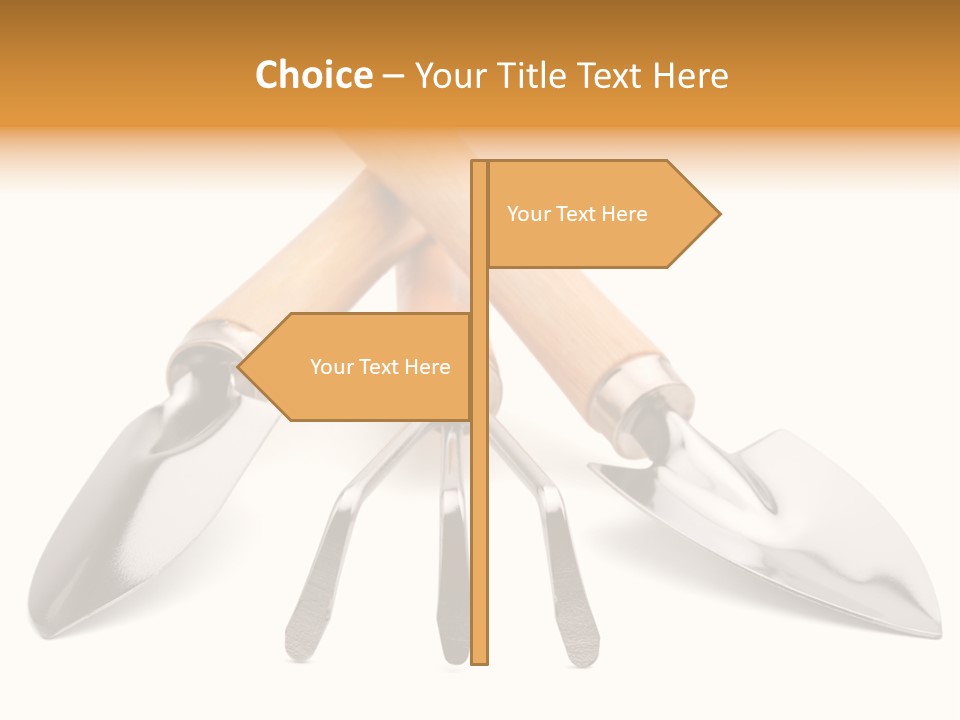 Agriculture Trowel Scoop PowerPoint Template