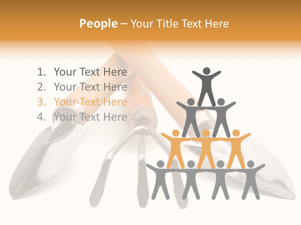 Agriculture Trowel Scoop PowerPoint Template