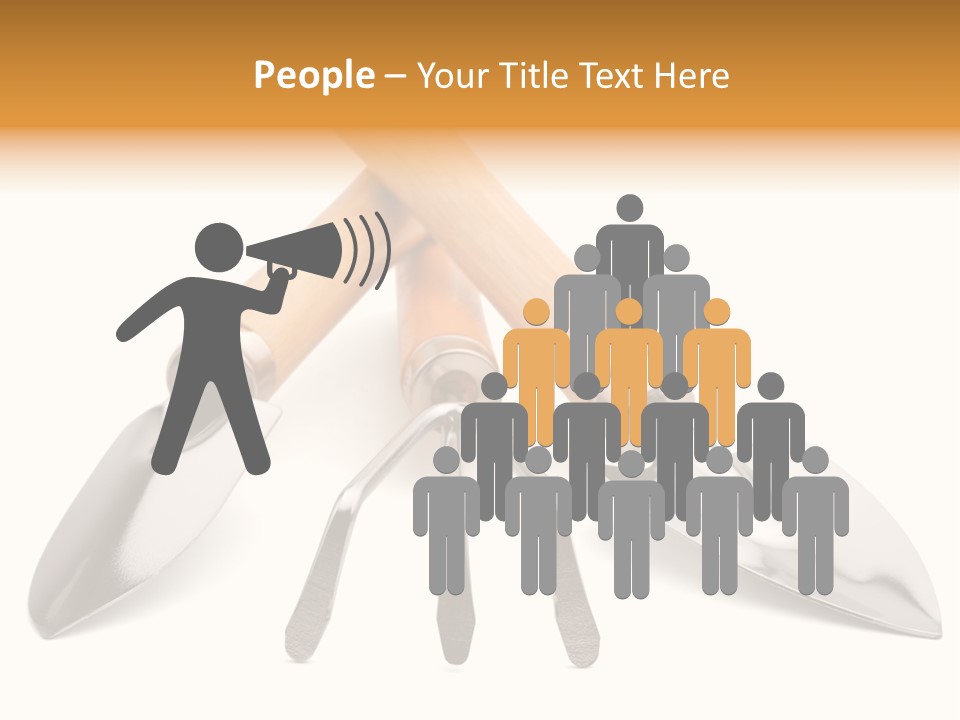 Agriculture Trowel Scoop PowerPoint Template