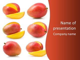 Raw Water Melon Fruit PowerPoint Template