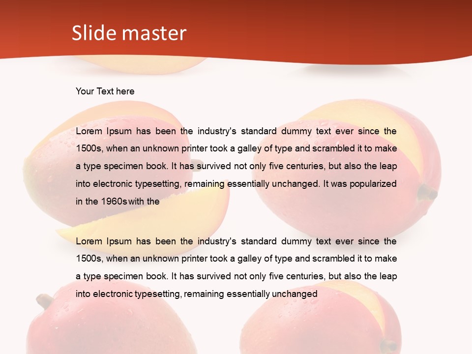 Raw Water Melon Fruit PowerPoint Template