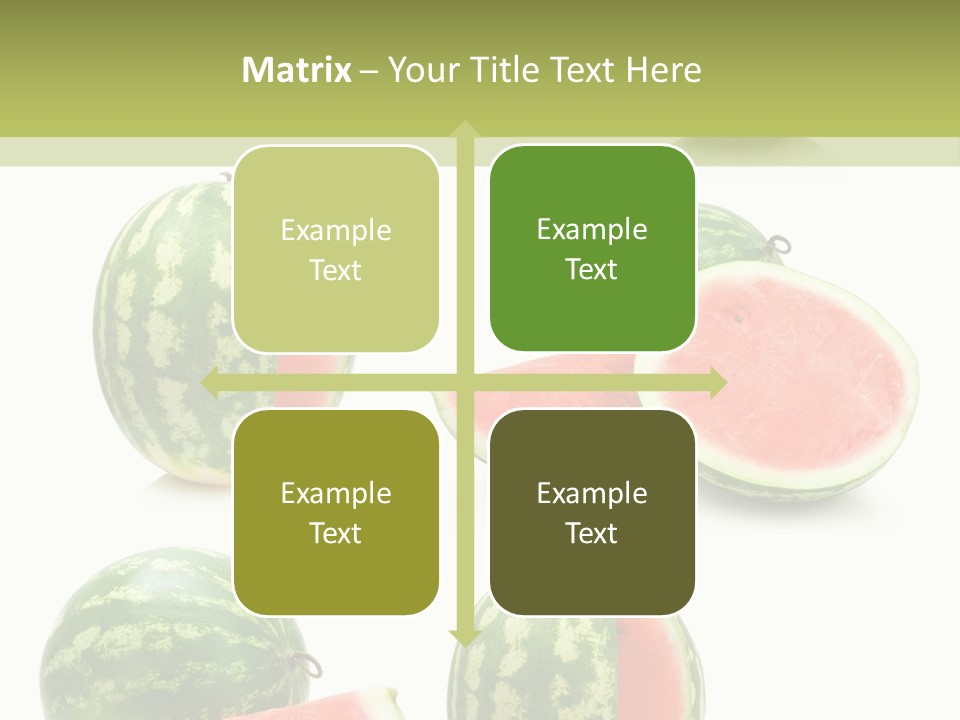 Healthy Eating Melon Food PowerPoint Template