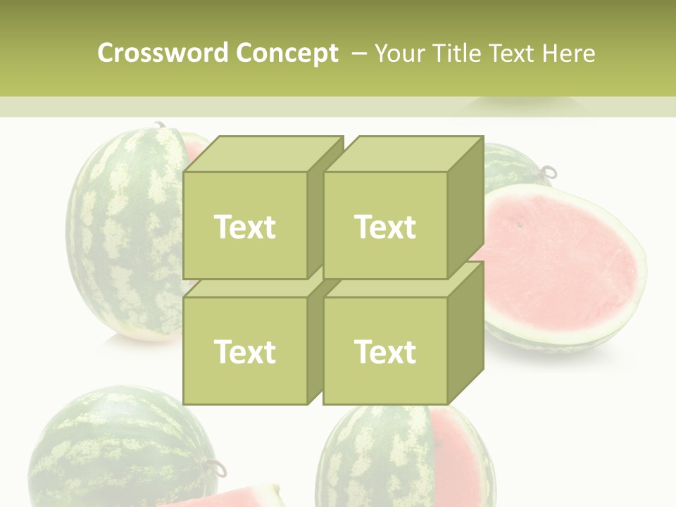 Healthy Eating Melon Food PowerPoint Template