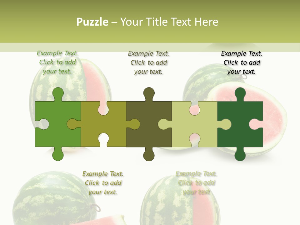 Healthy Eating Melon Food PowerPoint Template