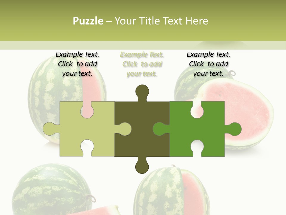 Healthy Eating Melon Food PowerPoint Template