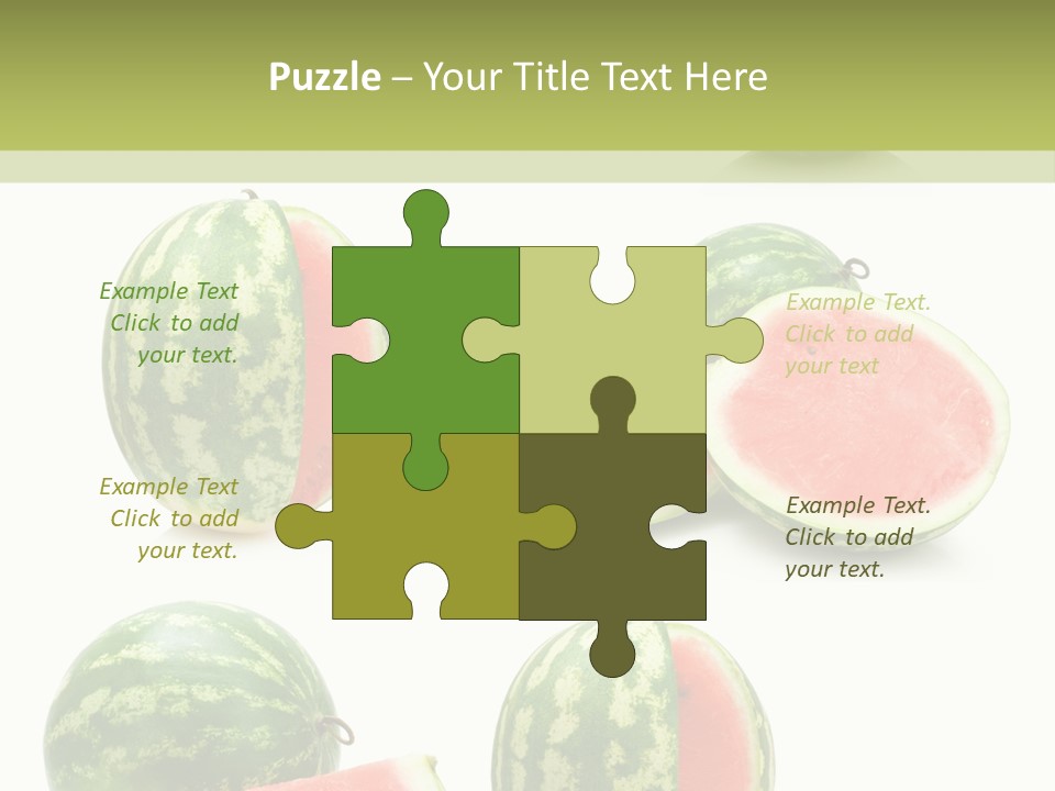 Healthy Eating Melon Food PowerPoint Template