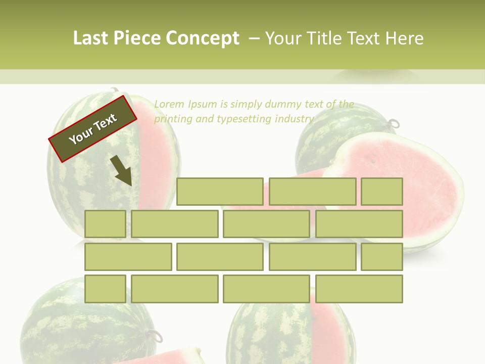Healthy Eating Melon Food PowerPoint Template