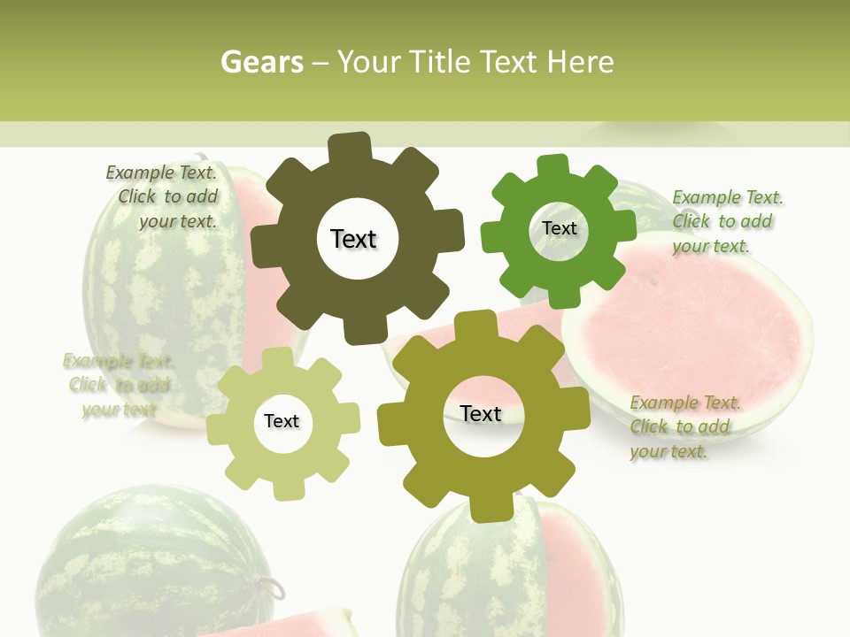 Healthy Eating Melon Food PowerPoint Template