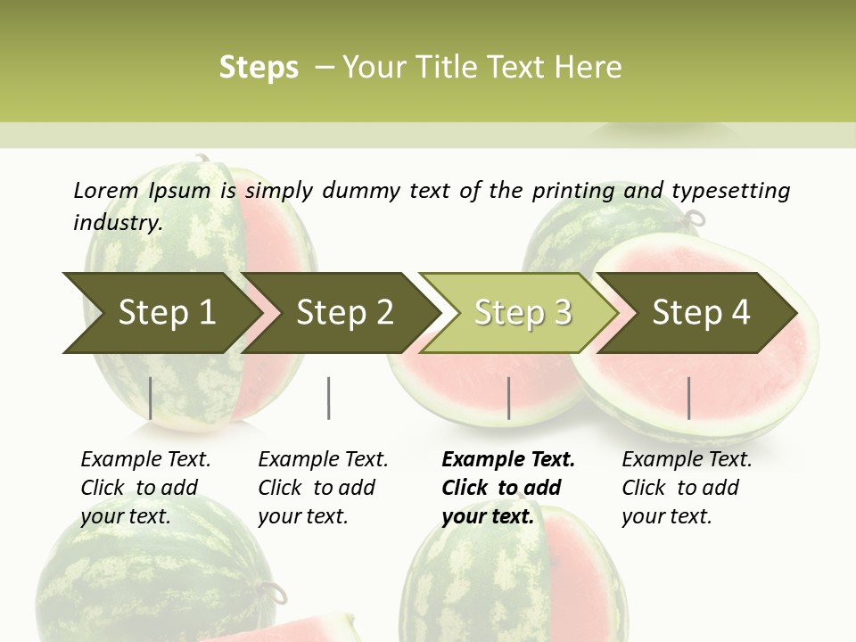 Healthy Eating Melon Food PowerPoint Template