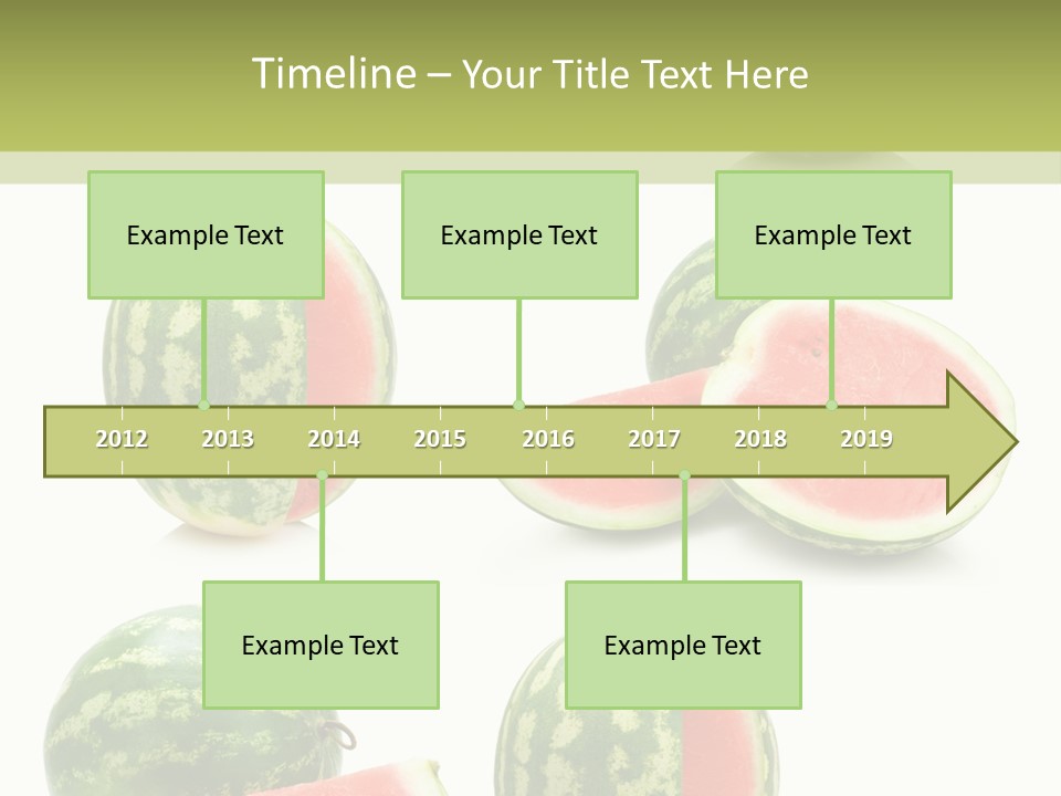 Healthy Eating Melon Food PowerPoint Template
