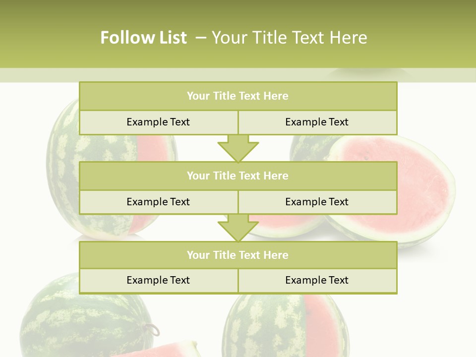 Healthy Eating Melon Food PowerPoint Template