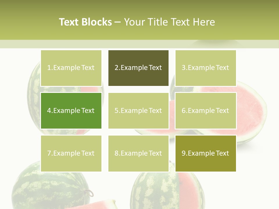 Healthy Eating Melon Food PowerPoint Template