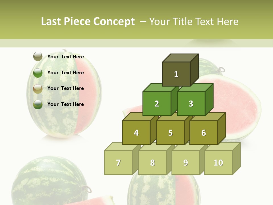 Healthy Eating Melon Food PowerPoint Template