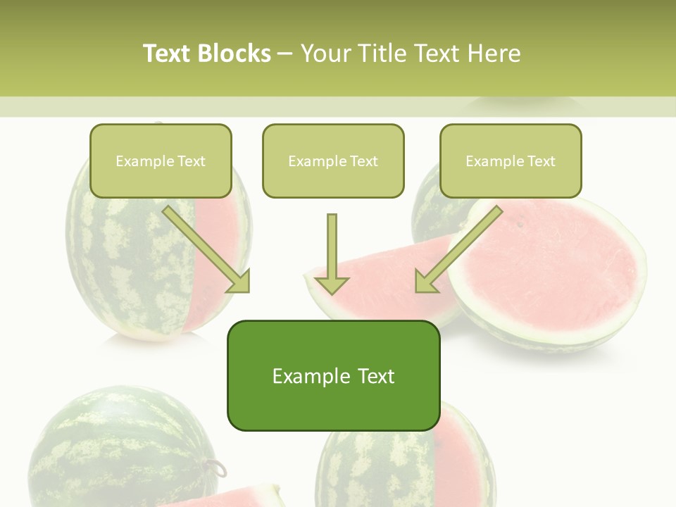 Healthy Eating Melon Food PowerPoint Template