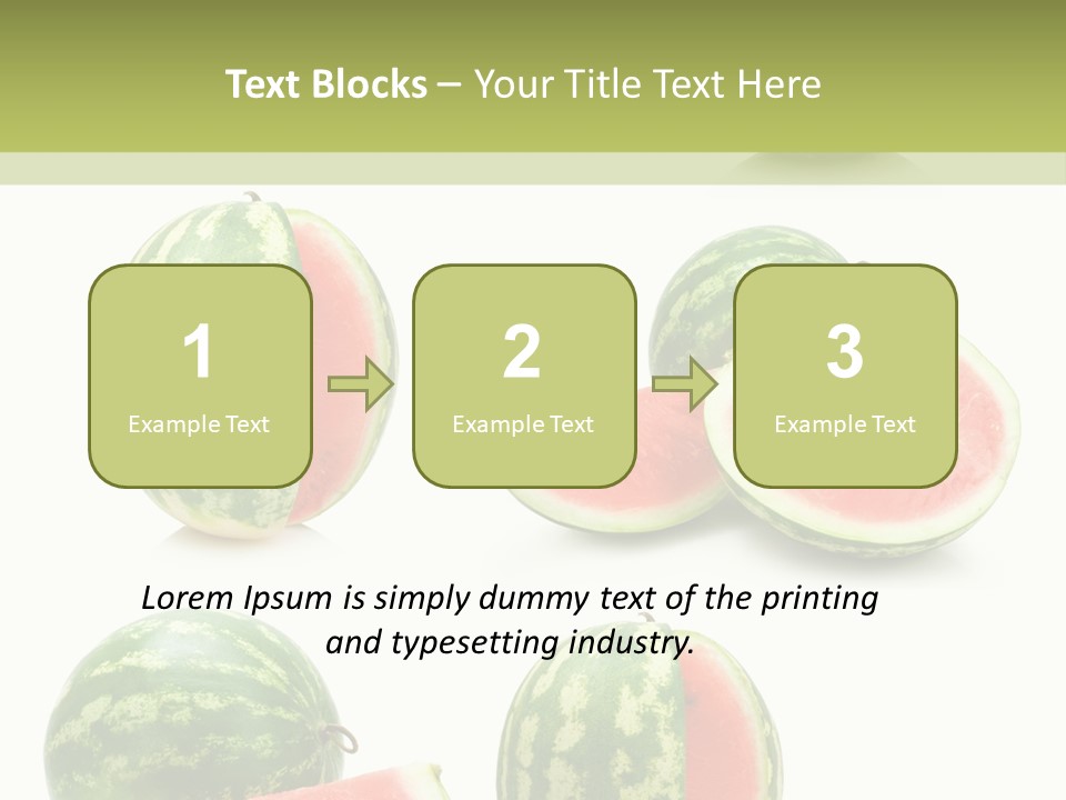 Healthy Eating Melon Food PowerPoint Template
