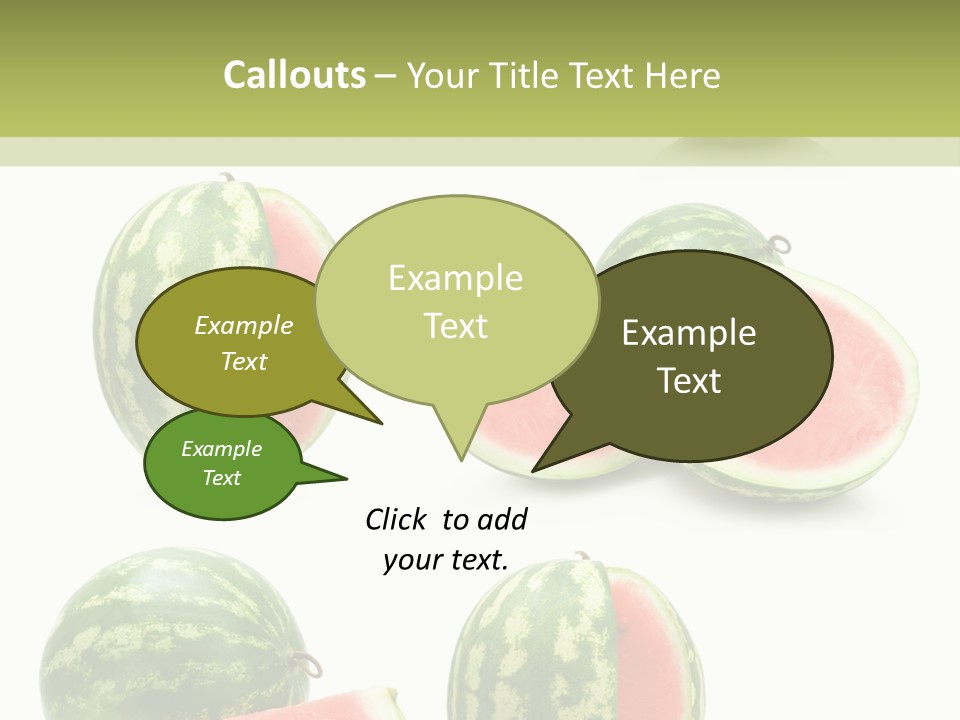 Healthy Eating Melon Food PowerPoint Template