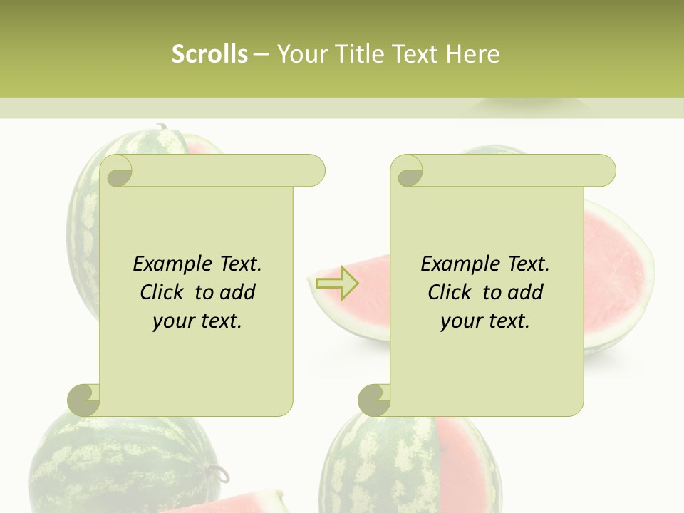 Healthy Eating Melon Food PowerPoint Template
