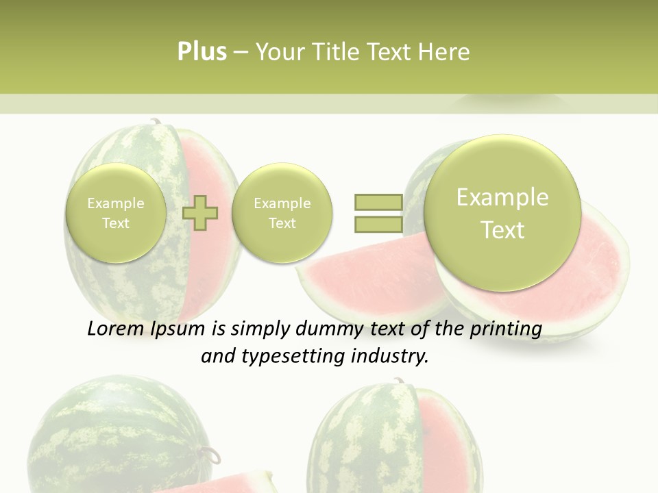 Healthy Eating Melon Food PowerPoint Template