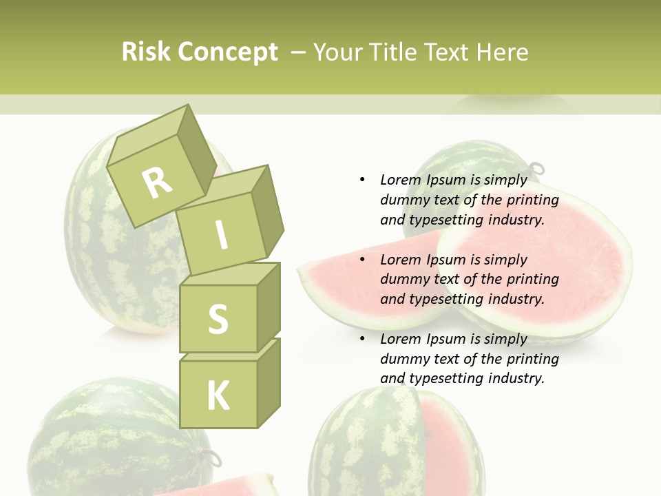 Healthy Eating Melon Food PowerPoint Template