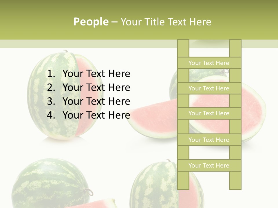 Healthy Eating Melon Food PowerPoint Template