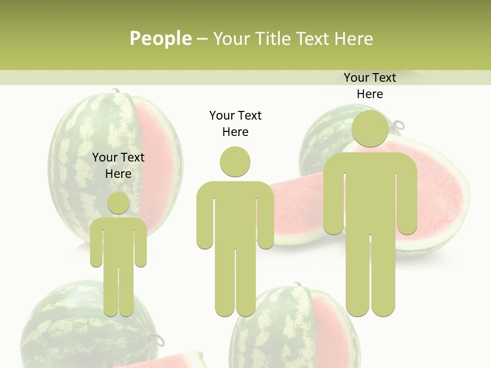 Healthy Eating Melon Food PowerPoint Template