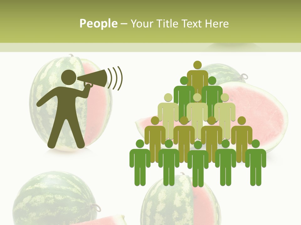 Healthy Eating Melon Food PowerPoint Template