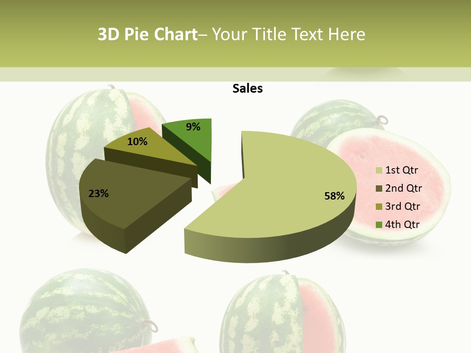 Healthy Eating Melon Food PowerPoint Template