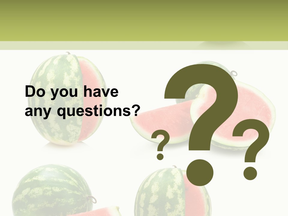 Healthy Eating Melon Food PowerPoint Template