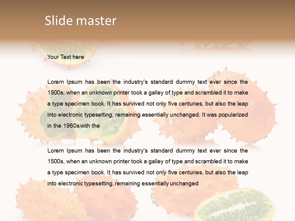 Melon Tropics Horned PowerPoint Template