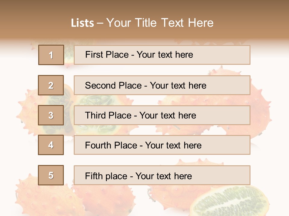 Melon Tropics Horned PowerPoint Template