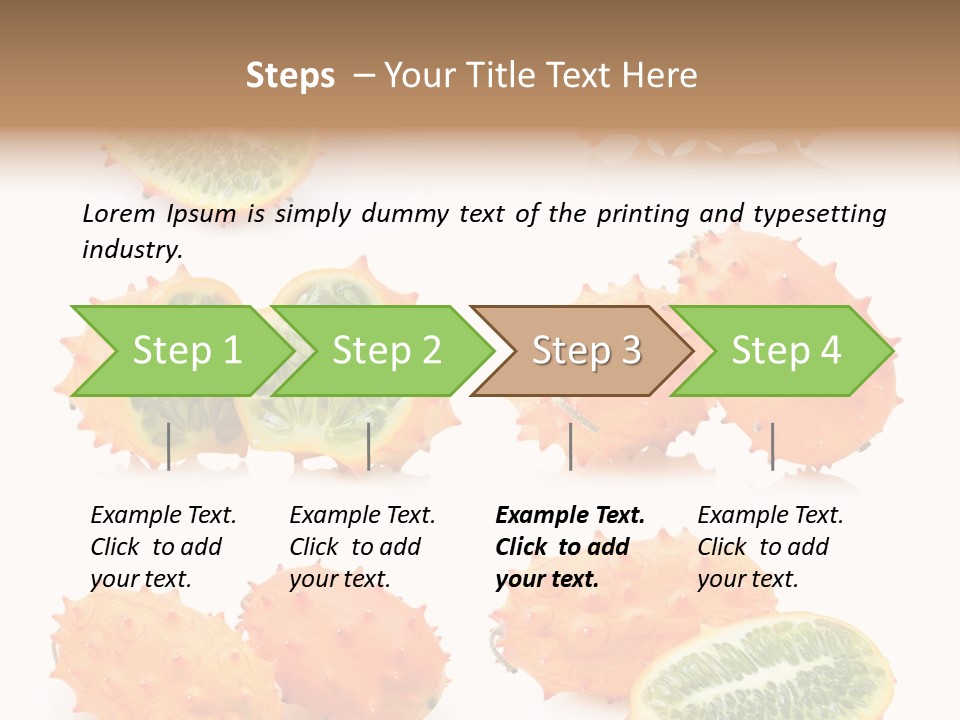 Melon Tropics Horned PowerPoint Template