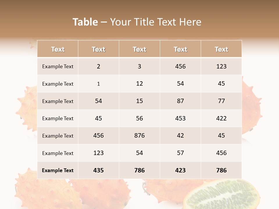 Melon Tropics Horned PowerPoint Template