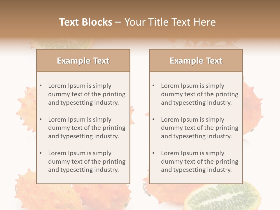 Melon Tropics Horned PowerPoint Template