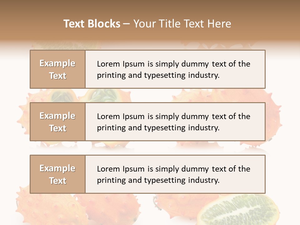Melon Tropics Horned PowerPoint Template