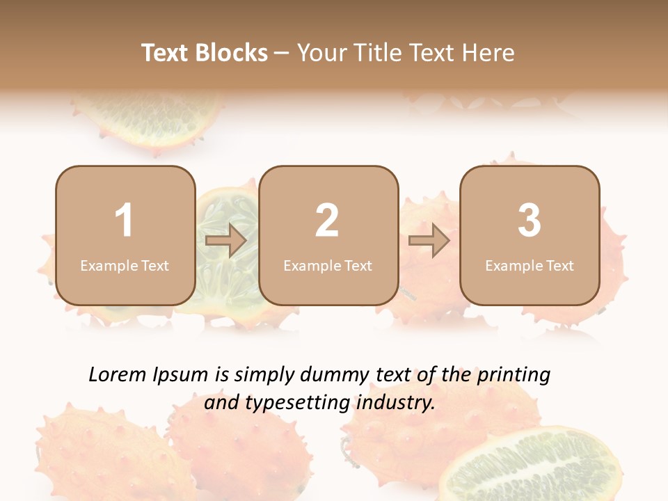 Melon Tropics Horned PowerPoint Template