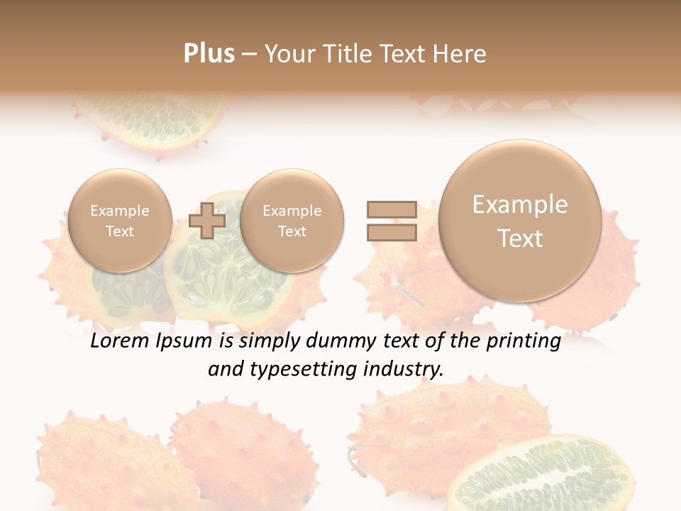 Melon Tropics Horned PowerPoint Template
