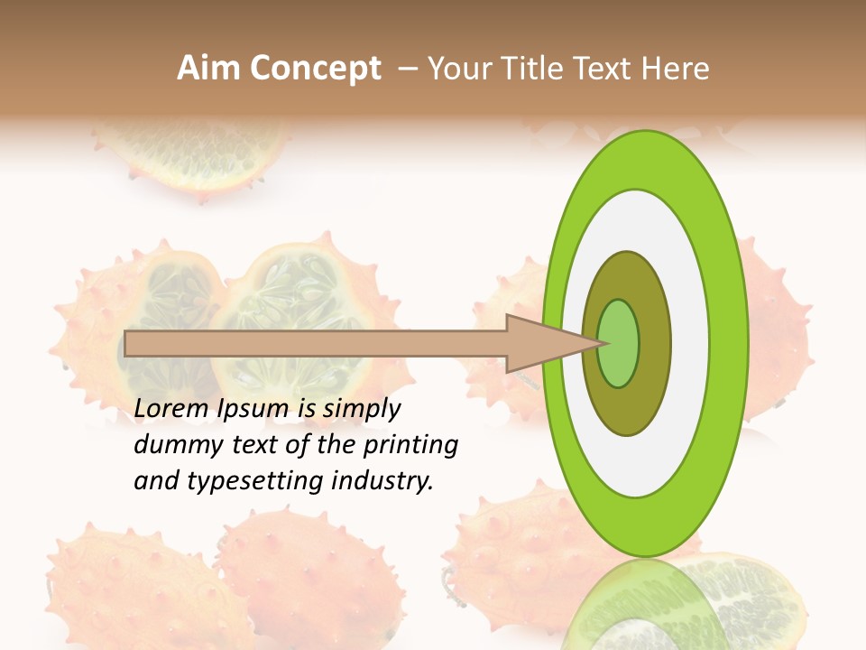 Melon Tropics Horned PowerPoint Template