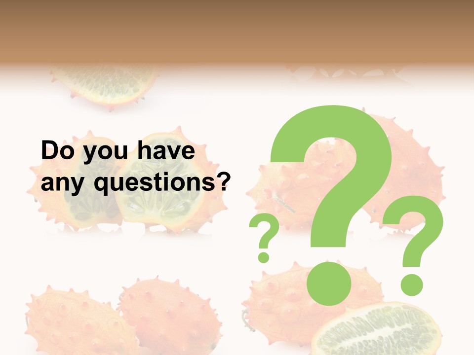 Melon Tropics Horned PowerPoint Template